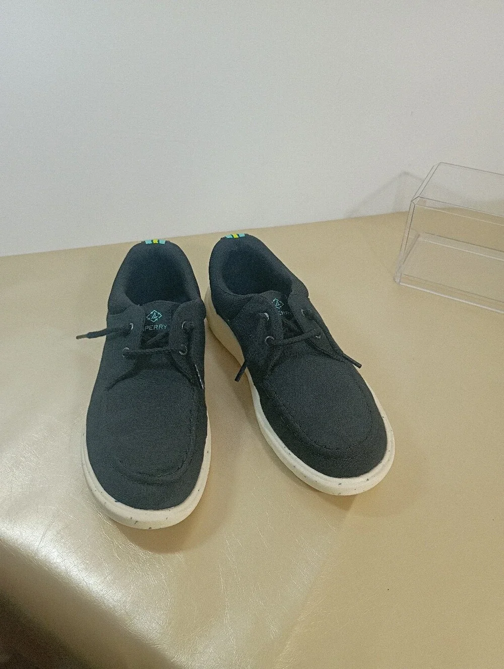 Sperry Women's SZ 7.5M SeaCycled Captain's Moc Slip On In Blue.